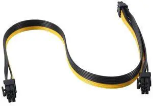 60cm+20cm PCI-E 8Pin Male to Dual 8Pin(6+2) Male Power Adapter Cable for Modular PSU 60cm+20cm PCI-E 8Pin Male to Dual 8Pin(6+2) Male Power Adapter Cable for Modular PSU