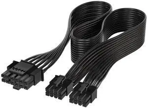 ATX 3.0 PCIe 5.0 12VHPWR 16Pin Modular PSU Cable to Dual ATX 8Pin, Compatible with RTX 3080 / 3090 Ti Graphics Cards ATX 3.0 PCIe 5.0 12VHPWR 16Pin Modular PSU Cable to Dual ATX 8Pin, Compatible with RTX 3080 / 3090 Ti Graphics Cards