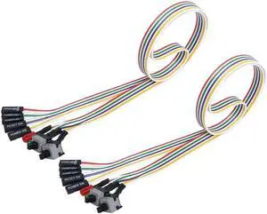2 Pack 65cm ATX PC Power On/Off & Reset Switch Cable Kit with HDD Activity LED Indicator Wires 2 Pack 65cm ATX PC Power On/Off & Reset Switch Cable Kit with HDD Activity LED Indicator Wires