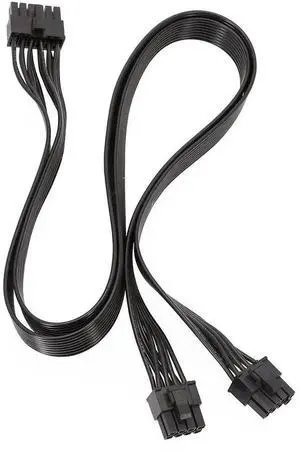 60cm Modular PSU 12Pin to Dual PCIe 8Pin (6+2 Detachable) GPU Power Cable Compatible with Seasonic P-860, P-1000, X-1050 Power Supplies 60cm Modular PSU 12Pin to Dual PCIe 8Pin (6+2 Detachable) GPU Power Cable Compatible with Seasonic P-860, P-1000, X-1050 Power Supplies