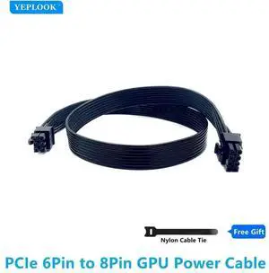6Pin to PCIe 8Pin GPU Modular Power Cable Compatible with Cooler Master Silent Pro Series PSU 6Pin to PCIe 8Pin GPU Modular Power Cable Compatible with Cooler Master Silent Pro Series PSU