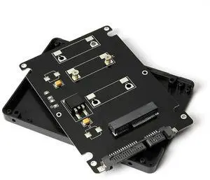 mSATA to SATA 3.0 Adapter Enclosure, Convert mSATA Mini SSD to Standard 2.5 Inch 22Pin SATA Interface mSATA to SATA 3.0 Adapter Enclosure, Convert mSATA Mini SSD to Standard 2.5 Inch 22Pin SATA Interface
