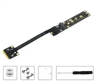 Mini PCIe Male to M.2 Key M Female Adapter, Mini PCI-E to NVME NGFF M.2 Key M Riser Card for PCI-E Tester Expansion Mini PCIe Male to M.2 Key M Female Adapter, Mini PCI-E to NVME NGFF M.2 Key M Riser Card for PCI-E Tester Expansion