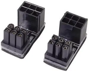 2 Pack 180 Degree Angled ATX 6Pin GPU Power Connector Adapter for Desktop Graphics Cards 2 Pack 180 Degree Angled ATX 6Pin GPU Power Connector Adapter for Desktop Graphics Cards