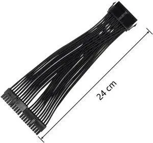 24cm ATX 20Pin PSU Splitter Cable, 18AWG 20Pin Female to Dual Male Power Extension Cord for Desktop Power Supply Expansion 24cm ATX 20Pin PSU Splitter Cable, 18AWG 20Pin Female to Dual Male Power Extension Cord for Desktop Power Supply Expansion