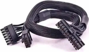 60cm Sleeved Modular PSU Cable, 10Pin+14Pin to ATX 24Pin (20+4Pin) Adapter Cord, 18AWG for Corsair AX1200 / AX1200i / RM Series Full Modular Power Supply 60cm Sleeved Modular PSU Cable, 10Pin+14Pin to ATX 24Pin (20+4Pin) Adapter Cord, 18AWG for Corsair AX1200 / AX1200i / RM Series Full Modular Power Supply