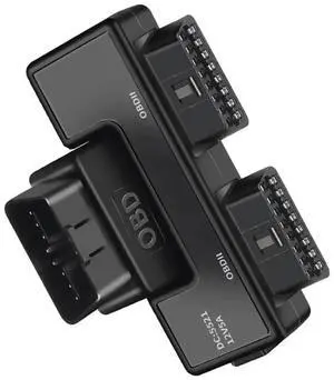 16-Pin OBD2 Y-Splitter Extension Cable, 1-to-2 OBD Adapter with DC5 Power Port, Full 16-Core Wiring 16-Pin OBD2 Y-Splitter Extension Cable, 1-to-2 OBD Adapter with DC5 Power Port, Full 16-Core Wiring