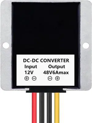 12V to 48V 6A 288W Step-Up DC-DC Boost Converter, Voltage Regulator Module for Golf Cart, Club Car & Solar Power System 12V to 48V 6A 288W Step-Up DC-DC Boost Converter, Voltage Regulator Module for Golf Cart, Club Car & Solar Power System