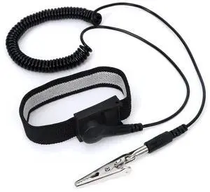 11 Inch Adjustable ESD Anti Static Wrist Strap with Alligator Clip & Extended Cord, Grounding Bracelet for PC Assembly & Electronic Repair 11 Inch Adjustable ESD Anti Static Wrist Strap with Alligator Clip & Extended Cord, Grounding Bracelet for PC Assembly & Electronic Repair