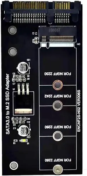 CX25 M.2 B+M Key SATA to SATA3 Adapter Card, NGFF SATA SSD to 6Gbps SATA Interface Converter CX25 M.2 B+M Key SATA to SATA3 Adapter Card, NGFF SATA SSD to 6Gbps SATA Interface Converter