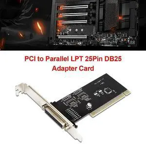 PCI to Parallel LPT DB25 25Pin Printer Port Expansion Card, PCI LPT Controller Adapter Card for Desktop PC PCI to Parallel LPT DB25 25Pin Printer Port Expansion Card, PCI LPT Controller Adapter Card for Desktop PC