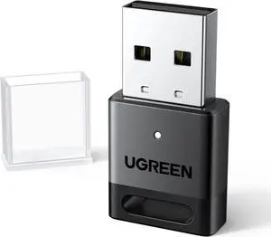 UGREEN USB Bluetooth 5.4 Adapter for PC, Bluetooth Dongle Receiver Transmitter EDR & BLE, Plug & Play for Windows 11/10/8.1, Wireless Connect Keyboard, Mouse, Headphones, Speakers, Printers for Deskto UGREEN USB Bluetooth 5.4 Adapter for PC, Bluetooth Dongle Receiver Transmitter EDR & BLE, Plug & Play for Windows 11/10/8.1, Wireless Connect Keyboard, Mouse, Headphones, Speakers, Printers for Deskto