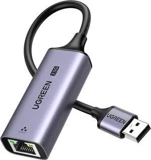 UGREEN 2.5G USB 3.0 to RJ45 Ethernet Adapter, Aluminum 2500Mbps Wired LAN Network Dongle, High Speed USB-A Ethernet Converter Compatible with MacBook Air/Pro, Dell XPS, Windows & macOS Laptops UGREEN 2.5G USB 3.0 to RJ45 Ethernet Adapter, Aluminum 2500Mbps Wired LAN Network Dongle, High Speed USB-A Ethernet Converter Compatible with MacBook Air/Pro, Dell XPS, Windows & macOS Laptops