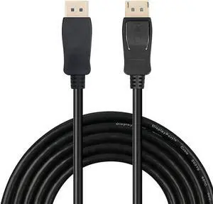 3.3FT Black DisplayPort to DisplayPort Male to Male Cable, Gold-Plated DP Cable, Supports 4K/2K@60Hz for Laptop PC Monitor Projector HDTV 3.3FT Black DisplayPort to DisplayPort Male to Male Cable, Gold-Plated DP Cable, Supports 4K/2K@60Hz for Laptop PC Monitor Projector HDTV