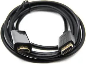 1.8M DP to HDMI-Compatible Cable, 1080P Full HD Audio Video Sync Cord for Laptop PC to HDTV Monitor Projector 1.8M DP to HDMI-Compatible Cable, 1080P Full HD Audio Video Sync Cord for Laptop PC to HDTV Monitor Projector