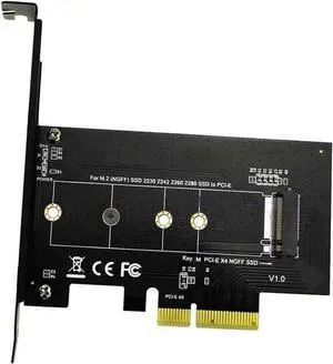 M.2 NVMe M-Key PCIe X4 Expansion Add-On Card with Full-Profile Bracket, PCI-E Adapter Supports 2230/2242/2260/2280 NGFF SSDs for Desktop Storage Upgrade M.2 NVMe M-Key PCIe X4 Expansion Add-On Card with Full-Profile Bracket, PCI-E Adapter Supports 2230/2242/2260/2280 NGFF SSDs for Desktop Storage Upgrade