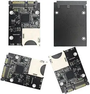 SD Memory Card to 2.5 Inch SATA SSD Adapter with Protective Enclosure Case, SD to SATA Converter Card for Standard 2.5" SATA Bay Storage Expansion SD Memory Card to 2.5 Inch SATA SSD Adapter with Protective Enclosure Case, SD to SATA Converter Card for Standard 2.5" SATA Bay Storage Expansion
