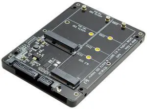 2 in 1 Combo Enclosure, M.2 NGFF B-key & mSATA SSD to SATA 3.0 6Gbps Adapter Converter Case for PC Laptop Storage Upgrade 2 in 1 Combo Enclosure, M.2 NGFF B-key & mSATA SSD to SATA 3.0 6Gbps Adapter Converter Case for PC Laptop Storage Upgrade