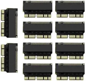10PCS M.2 NVMe PCIe x4 SSD Converter Adapter, NGFF M-Key NVMe to Mac Proprietary SSD Card for MacBook Air A1465 A1466 & MacBook Pro Retina A1502 A1398 Mid 2013 2014 2015 10PCS M.2 NVMe PCIe x4 SSD Converter Adapter, NGFF M-Key NVMe to Mac Proprietary SSD Card for MacBook Air A1465 A1466 & MacBook Pro Retina A1502 A1398 Mid 2013 2014 2015