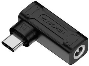 140W 90 Degree Angled DC 5.5x2.5mm to USB-C PD Charging Adapter, 100W Max DC Input to Type-C Power Converter Plug for Laptops, Phones & Tablets 140W 90 Degree Angled DC 5.5x2.5mm to USB-C PD Charging Adapter, 100W Max DC Input to Type-C Power Converter Plug for Laptops, Phones & Tablets