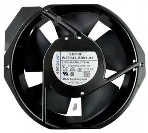 Ebm-papst W2E142-BB01-01 Replacement Axial Cooling Fan, 7056ES, 230V 27/28W, 172×150×38mm Metal High Temperature Resistant Industrial Cabinet Fan Ebm-papst W2E142-BB01-01 Replacement Axial Cooling Fan, 7056ES, 230V 27/28W, 172×150×38mm Metal High Temperature Resistant Industrial Cabinet Fan