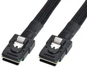 70cm SFF-8087 Male to Male Internal Mini SAS Cable, 36Pin 6Gbps Server RAID Data Cable for Storage Backplane, PCIe RAID Controller and NAS Hard Drive Array 70cm SFF-8087 Male to Male Internal Mini SAS Cable, 36Pin 6Gbps Server RAID Data Cable for Storage Backplane, PCIe RAID Controller and NAS Hard Drive Array