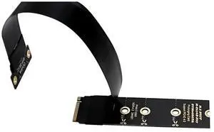 M.2 NVMe M-Key to OCuLink SFF-8612 Extension Cable, PCIe 4.0 x4 64Gbps High Speed Riser Cord for External eGPU Graphics Card, NVMe SSD Docking, Desktop & Laptop Mini PC M.2 NVMe M-Key to OCuLink SFF-8612 Extension Cable, PCIe 4.0 x4 64Gbps High Speed Riser Cord for External eGPU Graphics Card, NVMe SSD Docking, Desktop & Laptop Mini PC