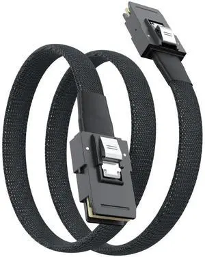 0.5m/1.6ft SFF-8087 Male to Male Internal Mini SAS 6Gbps Cable, 100-Ohm Shielded SAS Wire Hot-Swap Compatible for Server RAID Card, Storage Backplane & SATA HDD RAID Array 0.5m/1.6ft SFF-8087 Male to Male Internal Mini SAS 6Gbps Cable, 100-Ohm Shielded SAS Wire Hot-Swap Compatible for Server RAID Card, Storage Backplane & SATA HDD RAID Array