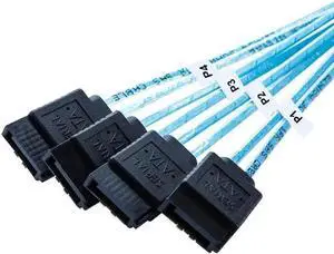 3.3FT Internal HD Mini SAS SFF-8643 to 4 Ports SATA Fanout Cable, SFF-8643 Host RAID Controller to 4 SATA Hard Drives Conversion Cable 3.3FT Internal HD Mini SAS SFF-8643 to 4 Ports SATA Fanout Cable, SFF-8643 Host RAID Controller to 4 SATA Hard Drives Conversion Cable