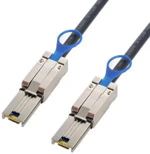 0.5M SFF-8088 to SFF-8088 External Mini SAS Extension Cable, 26Pin 4-Lane Multilane 6Gbps SAS 2.0 RAID Storage Cable for Server JBOD Data Center 0.5M SFF-8088 to SFF-8088 External Mini SAS Extension Cable, 26Pin 4-Lane Multilane 6Gbps SAS 2.0 RAID Storage Cable for Server JBOD Data Center