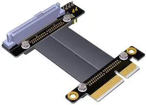 U.2 SFF-8639 NVMe Riser Extension Cable, PCIe 3.0 x4 Gen3 High Speed U2 to PCI-E 4X Solid State Drive Data Transfer Cable for Motherboard U.2 NVMe SSD Storage Expansion U.2 SFF-8639 NVMe Riser Extension Cable, PCIe 3.0 x4 Gen3 High Speed U2 to PCI-E 4X Solid State Drive Data Transfer Cable for Motherboard U.2 NVMe SSD Storage Expansion