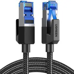 3FT Cat8 Braided Ethernet Cable, 40Gbps 2000MHz Shielded RJ45 Heavy Duty LAN Network Cord, High Speed Gaming Cable Compatible with PC, PS5, Xbox, Modem, Router 3FT Cat8 Braided Ethernet Cable, 40Gbps 2000MHz Shielded RJ45 Heavy Duty LAN Network Cord, High Speed Gaming Cable Compatible with PC, PS5, Xbox, Modem, Router