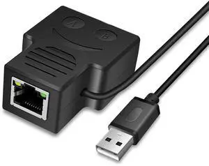 1 to 2 Port RJ45 Ethernet Splitter Adapter, 1 Female to 2 Female LAN Cable Splitter, Allow 2 Devices to Access Network Simultaneously, Compatible with Cat5 Cat5e Cat6 Ethernet Cables 1 to 2 Port RJ45 Ethernet Splitter Adapter, 1 Female to 2 Female LAN Cable Splitter, Allow 2 Devices to Access Network Simultaneously, Compatible with Cat5 Cat5e Cat6 Ethernet Cables