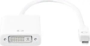 White Passive Mini DisplayPort to DVI-D Adapter, Thunderbolt Compatible MDP to DVI Video Converter Support Max 1920×1200 / 1080P@60Hz for Laptop, Monitor, Projector White Passive Mini DisplayPort to DVI-D Adapter, Thunderbolt Compatible MDP to DVI Video Converter Support Max 1920×1200 / 1080P@60Hz for Laptop, Monitor, Projector