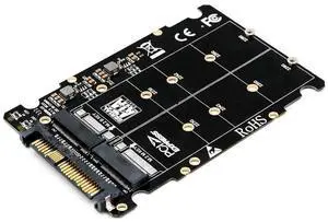 NGFF M.2 to U.2 SFF-8639 Adapter, PCIe M.2 Converter Supports M Key & Key B SSD, M2 NVMe SATA to U.2 Drive Converter for Desktop PC Workstation Server NGFF M.2 to U.2 SFF-8639 Adapter, PCIe M.2 Converter Supports M Key & Key B SSD, M2 NVMe SATA to U.2 Drive Converter for Desktop PC Workstation Server