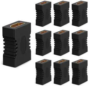 10 Pack HDMI 2.1 Female to Female Coupler, Supports 8K@60Hz 4K@120Hz HDR ARC HDCP HDMI Extension Connector for DVD Blu-ray TV Laptop PC Monitor 10 Pack HDMI 2.1 Female to Female Coupler, Supports 8K@60Hz 4K@120Hz HDR ARC HDCP HDMI Extension Connector for DVD Blu-ray TV Laptop PC Monitor
