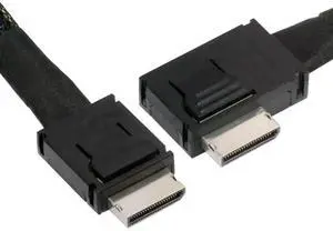 50cm Left 90 Degree OCuLink Active Cable, PCIe 4.0 SFF-8611 4i to SFF-8611 High Speed Data Cable for External GPU, NVMe SSD & Mini Workstation 50cm Left 90 Degree OCuLink Active Cable, PCIe 4.0 SFF-8611 4i to SFF-8611 High Speed Data Cable for External GPU, NVMe SSD & Mini Workstation