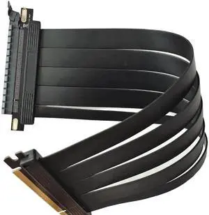 PCIe 4.0 X16 180 Degree Flexible GPU Riser Cable, 20cm High Speed PCI Express Extender Card for Vertical Graphics Card Mount PCIe 4.0 X16 180 Degree Flexible GPU Riser Cable, 20cm High Speed PCI Express Extender Card for Vertical Graphics Card Mount