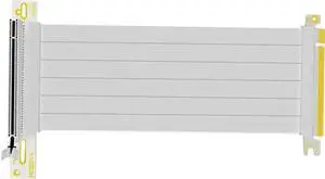 15cm White 90 Degree Right Angle PCIe 3.0 X16 to X16 Flexible Riser Cable HBZ-X16-1890B, Full Speed PCI Express Extender for GPU Bitcoin BTC Mining 15cm White 90 Degree Right Angle PCIe 3.0 X16 to X16 Flexible Riser Cable HBZ-X16-1890B, Full Speed PCI Express Extender for GPU Bitcoin BTC Mining