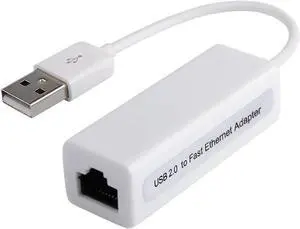 USB 2.0 to RJ45 Ethernet LAN Adapter, 10/100Mbps Fast Wired Network Converter Compatible with Windows, Mac OS, MacBook, Surface, Chromebook, Linux USB 2.0 to RJ45 Ethernet LAN Adapter, 10/100Mbps Fast Wired Network Converter Compatible with Windows, Mac OS, MacBook, Surface, Chromebook, Linux