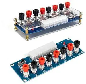 XH-M229 HU-M27 ATX Benchtop Power Breakout Board with Protective Case, 20/24Pin Desktop Chassis PSU Takeout Terminal Output Module XH-M229 HU-M27 ATX Benchtop Power Breakout Board with Protective Case, 20/24Pin Desktop Chassis PSU Takeout Terminal Output Module