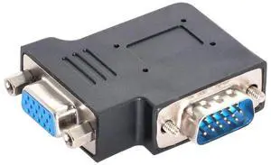 90 Degree Left Angled VGA Gender Changer, HDB15Pin SVGA Male to Female Adapter for Monitor Projector Graphics Card 90 Degree Left Angled VGA Gender Changer, HDB15Pin SVGA Male to Female Adapter for Monitor Projector Graphics Card