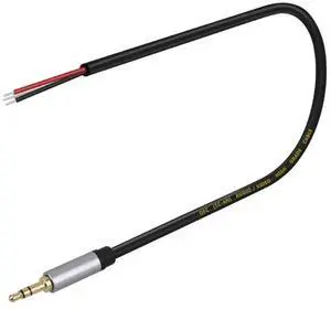 3.5mm TRS 3-Pin Male DIY Audio Repair Cable, 3 Core Bare Wire Aux Extension Replacement Cord for Audio Headphone Line Repair 3.5mm TRS 3-Pin Male DIY Audio Repair Cable, 3 Core Bare Wire Aux Extension Replacement Cord for Audio Headphone Line Repair