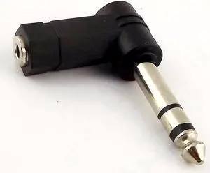 1Pcs 3.5mm 1/8" Stereo Female to 6.35mm 1/4" Mono Male Audio Adapter Plug, TRS Speaker Audio Converter Connector 1Pcs 3.5mm 1/8" Stereo Female to 6.35mm 1/4" Mono Male Audio Adapter Plug, TRS Speaker Audio Converter Connector