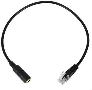 3.5mm TRRS Female to RJ9 4P4C Male Phone Headset Adapter Cable, Office Telephone Headphone Converter Cord 3.5mm TRRS Female to RJ9 4P4C Male Phone Headset Adapter Cable, Office Telephone Headphone Converter Cord