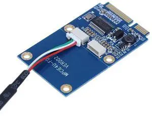 Mini PCI-E to Dual USB 2.0 Adapter Card, MPCIe to Dual 5Pin 2-Port USB2.0 Converter, Supports Full & Half Height Mini PCIe Cards Mini PCI-E to Dual USB 2.0 Adapter Card, MPCIe to Dual 5Pin 2-Port USB2.0 Converter, Supports Full & Half Height Mini PCIe Cards