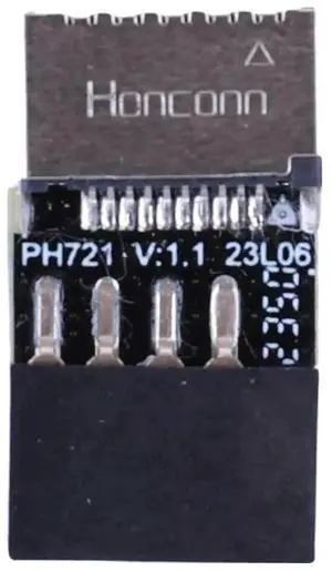 USB 2.0 9Pin Motherboard Header To USB 3.1 Gen2 Type-E Key-A Front Panel Socket Adapter, Internal USB-C Extender Card For Desktop PC Chassis USB 2.0 9Pin Motherboard Header To USB 3.1 Gen2 Type-E Key-A Front Panel Socket Adapter, Internal USB-C Extender Card For Desktop PC Chassis