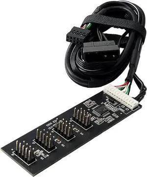 4-Port USB 2.0 9Pin Header Splitter Hub, 1 to 4 Internal Motherboard USB 9Pin Extension Adapter with Molex Power & 1.64FT Cable 4-Port USB 2.0 9Pin Header Splitter Hub, 1 to 4 Internal Motherboard USB 9Pin Extension Adapter with Molex Power & 1.64FT Cable