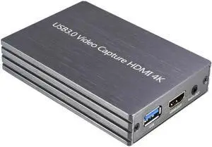 4K HDMI to USB 3.0 Video Capture Card Dongle, 1080P HD Recording Adapter Compatible with Windows Mac Linux 4K HDMI to USB 3.0 Video Capture Card Dongle, 1080P HD Recording Adapter Compatible with Windows Mac Linux