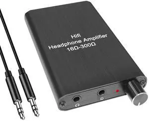 Portable 3.5mm Headphone Amplifier with Built-in Lithium Battery, Mini Audio Amp for Smartphone, Tablet, MP3/MP4 Player, Digital Audio Player & PC Portable 3.5mm Headphone Amplifier with Built-in Lithium Battery, Mini Audio Amp for Smartphone, Tablet, MP3/MP4 Player, Digital Audio Player & PC